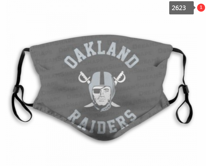 NFL Oakland Raiders #35 Dust mask with filter->nfl dust mask->Sports Accessory
